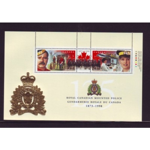 Canada Sc 1737b 1998 RCMP Anniversary stamp sheet mint NH