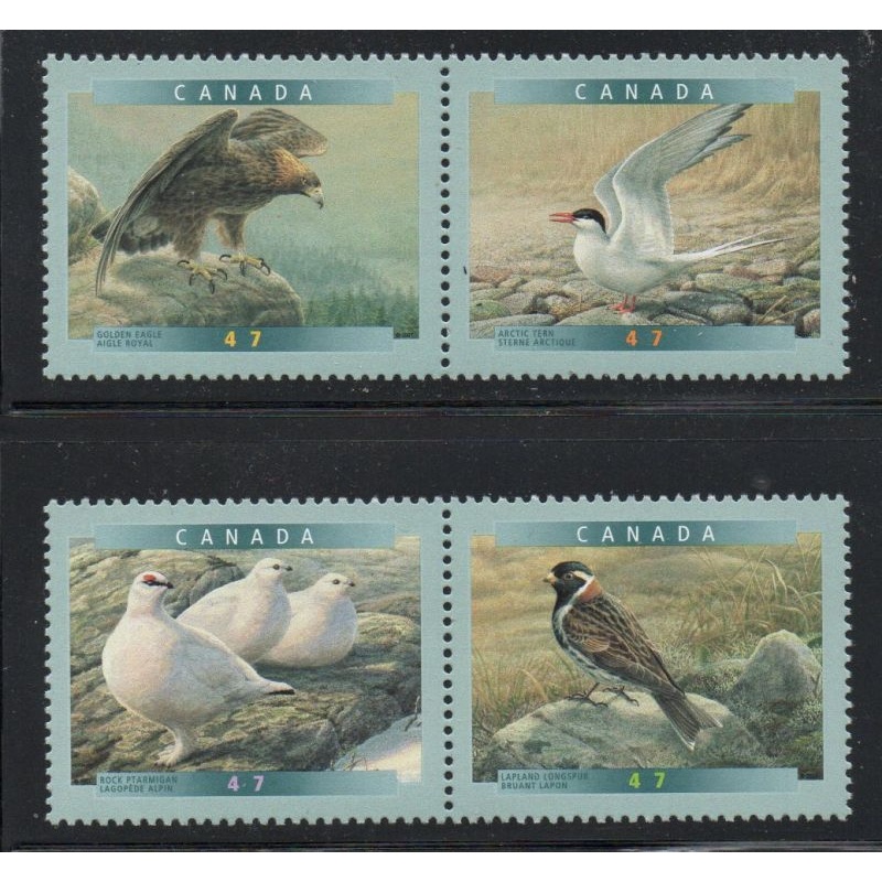 Canada Sc 1886-1889 2001 Birds of Canada stamp set mint NH