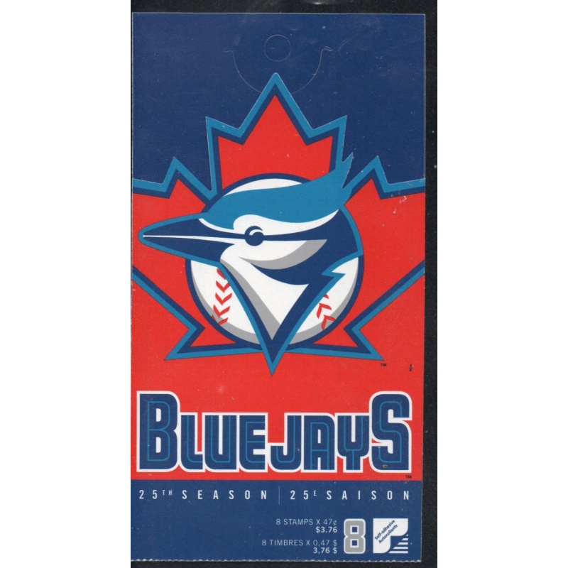 Canada Sc 1901a 2001 Toronto Blue Jays Anniversary booklet mint NH