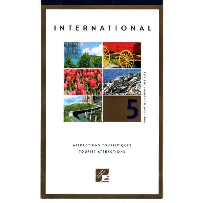 Canada Sc 1904 2001 Tourist Attractions stamp booklet mint NH
