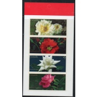 Canada Sc 1914a 2001 Roses stamp booklet pane mint NH