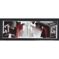 Canada Sc 1919-1920 2001 Theatres stamp set mint NH