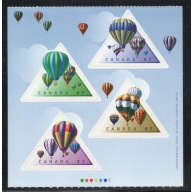 Canada Sc 1921a-d 2001 Hot Air Balloons stamp set mint NH