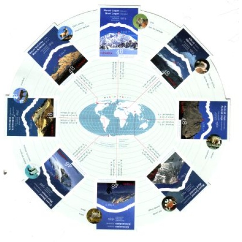 Canada Sc 1960 2002 Mountains stamp sheet mint NH