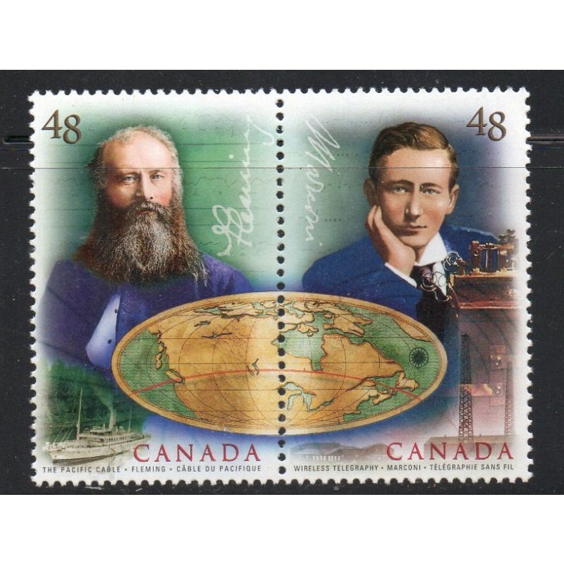 Canada Sc 1963-1964 2002 Communications Technology stamp set mint NH