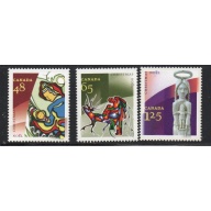 Canada Sc 1965-1967 2002 Cjristmas stamp set mint NH