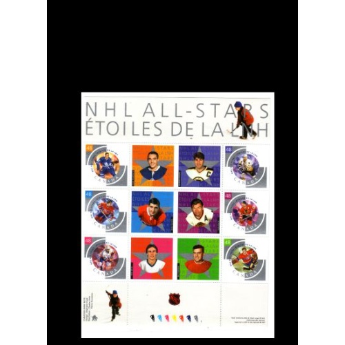 Canada Sc 1971 2003 NHL All Stars stamp sheet mint NH