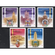 Canada Sc 1973-1977 2003 48 c Universities stamp set mint NH