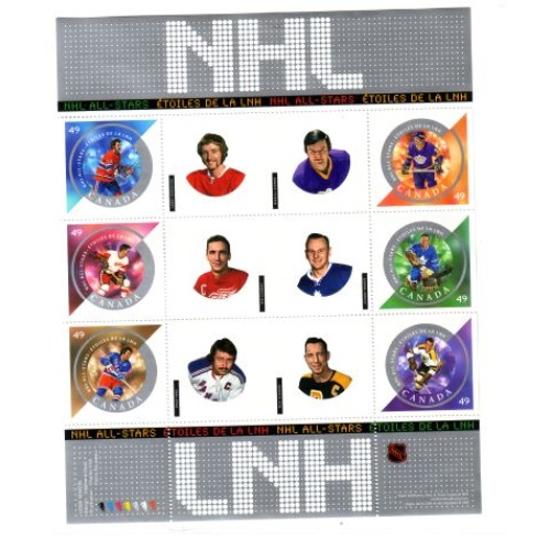 Canada 2017 2004 NHL All Stars stamp sheet mint NH