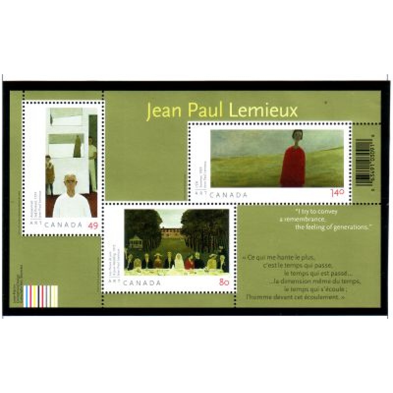 Canada Sc 2068 2004 Jean=Paul Lemieux stamp sheet mint NH