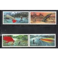 Canada Sc 2087a-d 2005 Fishing Flies stamp set mint NH