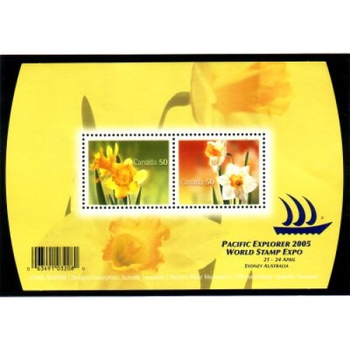 Canada Sc 2091 2005 Daffodils stamp sheet mint NH