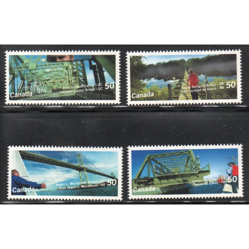 Canada Sc 2100-2103 2005 Bridges stamp set mint NH