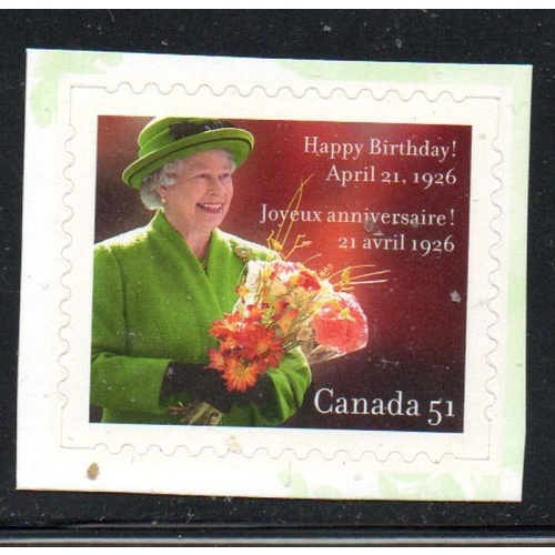 Canada Sc 2142 2006 51 c 80th Birthday QE II stamp mint NH