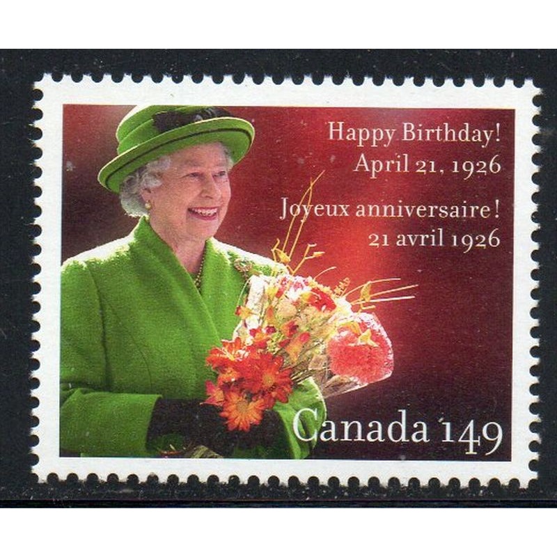 Canada Sc 2150a 2006 $1.49 80th Birthday QE II stamp mint NH