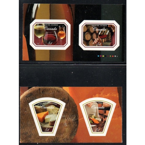 Canada Sc 2168-2171 2006 51 c Wine & Cheese stamp set  mint NH