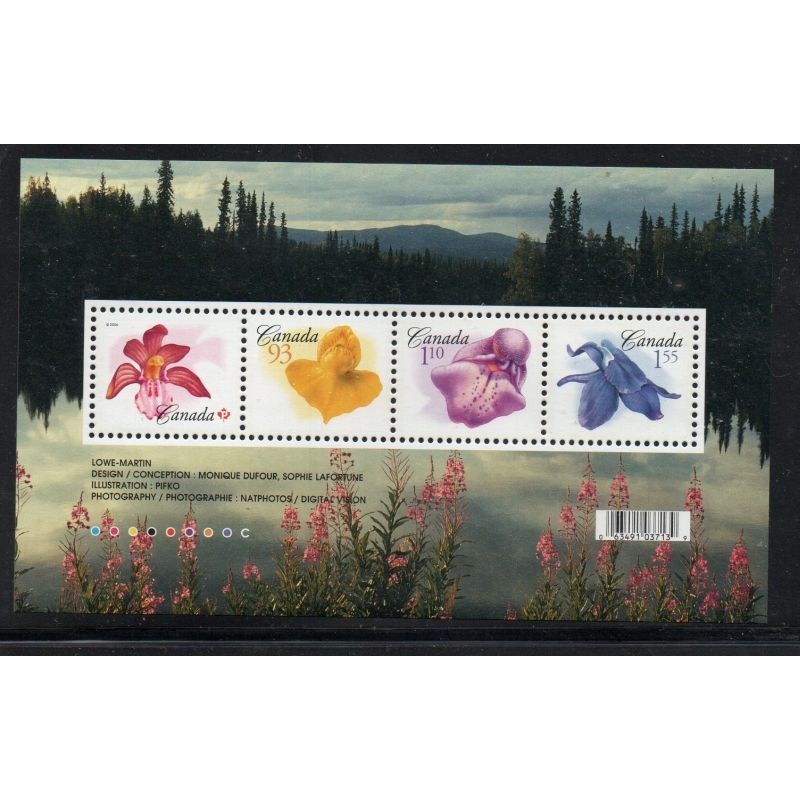 Canada Sc 2194 2006 Flowers stamp sheet mint NH
