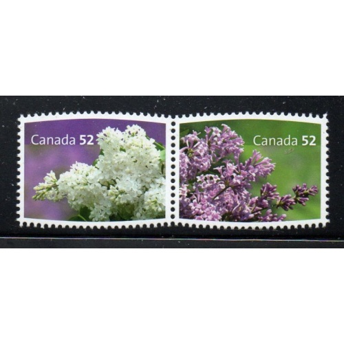 Canada Sc 2206a-b 2007 Lilacs stamp set mint NH