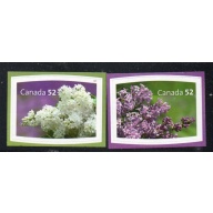 Canada Sc 2207-2208 2007 Lilacs self adhesive stamp set mint NH