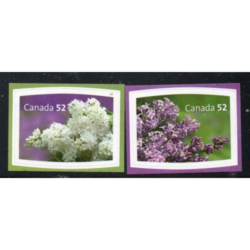 Canada Sc 2207-2208 2007 Lilacs self adhesive stamp set mint NH