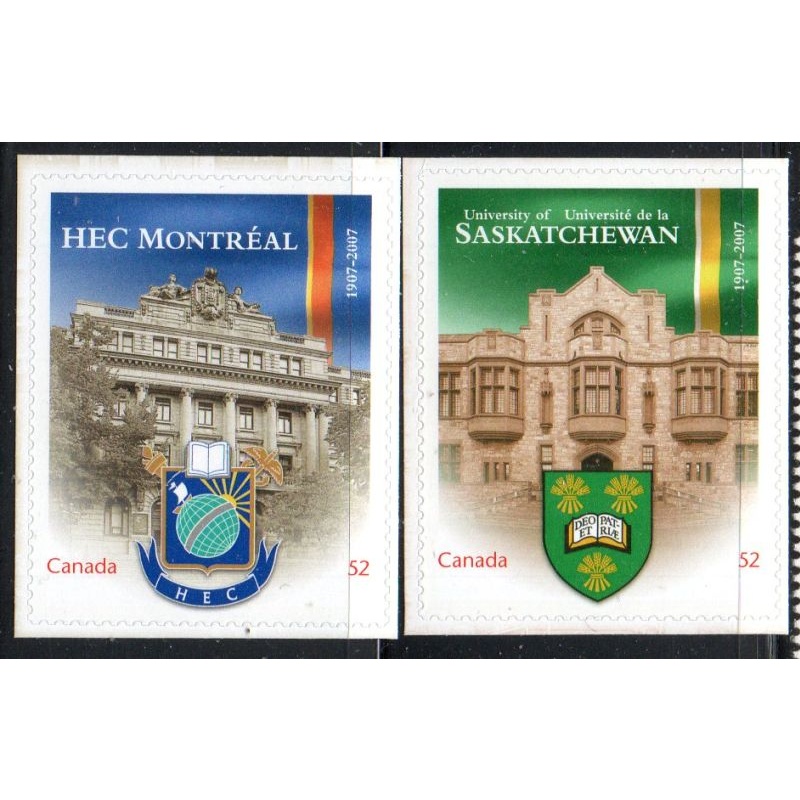 Canada Sc 2209-2210 2007 Universities stamp set mint NH