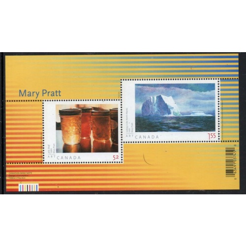 Canada Sc 2212  2007 Mary Pratt Paintings stamp sheet mint NH