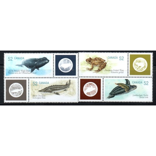 Canada Sc 2229a-2229d 2007 Endangered Species stamp set mint NH