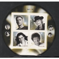 Canada Sc 2234 2009 Canadian Recording Artists stamp booklet pane mint NH
