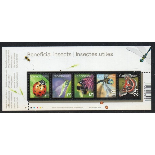 Canada Sc 2238a 2007 Beneficial Insects stamp sheet mint NH