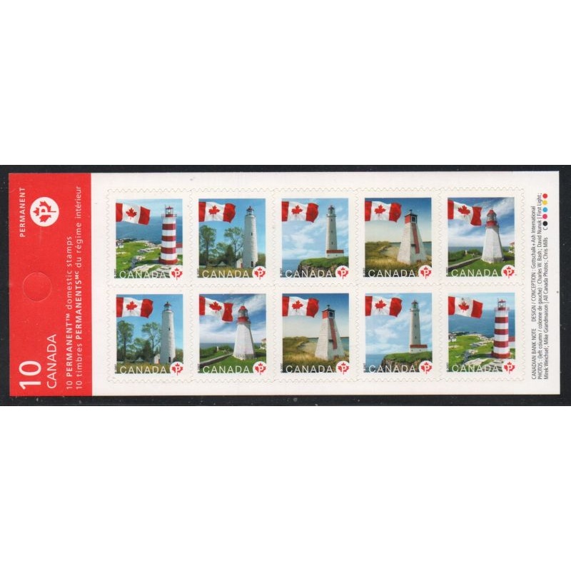 Canada Sc 2253Bc 2007 Flag & Lighthouses stamp booklet mint NH