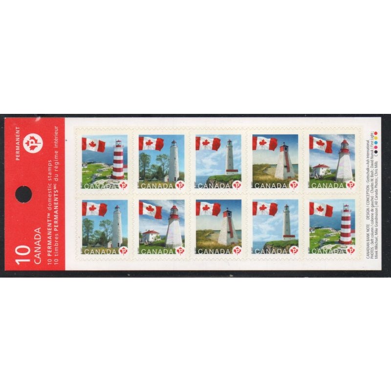 Canada Sc 2253a 2007 Flag & Lighthouses stamp booklet mint NH