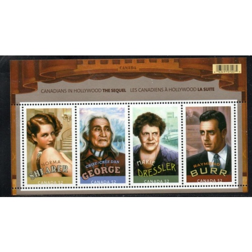 Canada Scott 2279 2008 Canadians in Hollywood stamp sheet mint NH