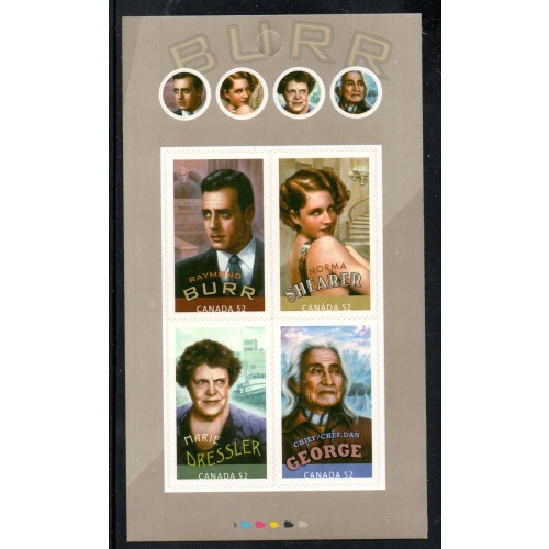 Canada Scott 2280  2008 Canadians in Hollywood stamp booklet pane mint NH