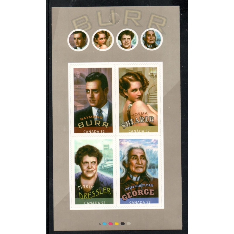 Canada Scott 2280  2008 Canadians in Hollywood stamp booklet pane mint NH