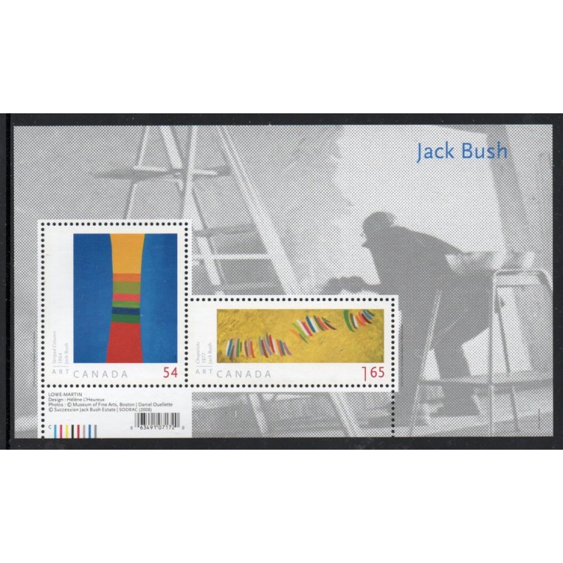 Canada Scott 2322 2009 Jack Bush Paintings stamp sheet mint NH