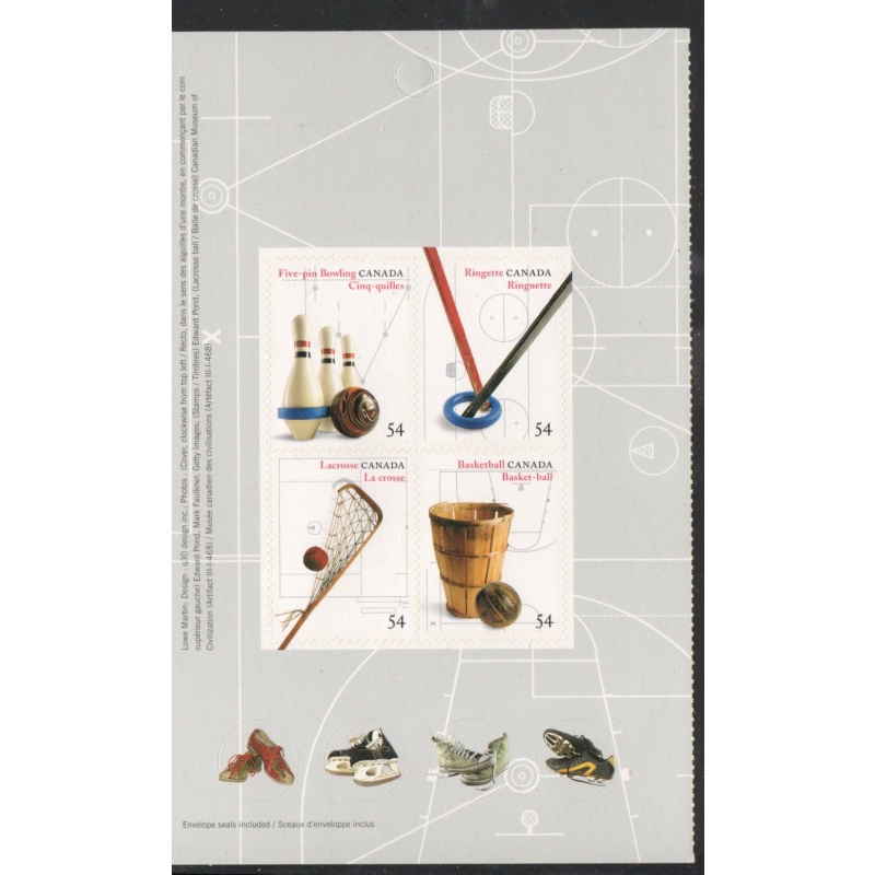Canada Sc 2338 2009 Canadian Sports Inventions stamp sheet mint NH