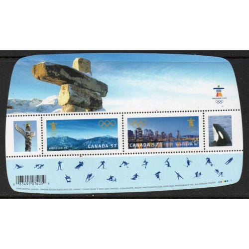 Canada Sc 2366 2010 Vancouver Winter Olympics stamp sheet mint NH