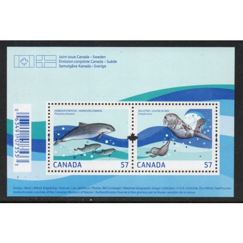 Canada Sc 2387 2010 Marine Life stamp sheet mint NH