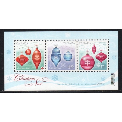 Canada Sc 2411 2010 Christmas stamp sheet mint NH