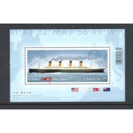 Canada Scott 2535 2012 Titanic stamp sheet mint NH