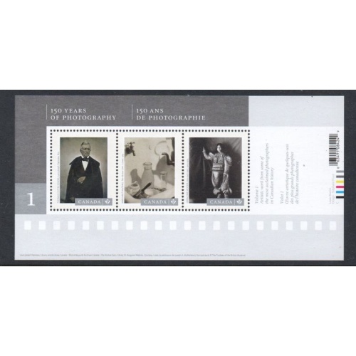Canada Scott 2626 2013 Photography Anniversary  stamp sheet mint NH