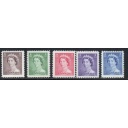 Canada Sc 325-329 1953 1st QE II  stamp set mint NH