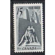 Canada Sc 486 1968 Vimy Ridge Anniversary stamp mint NH