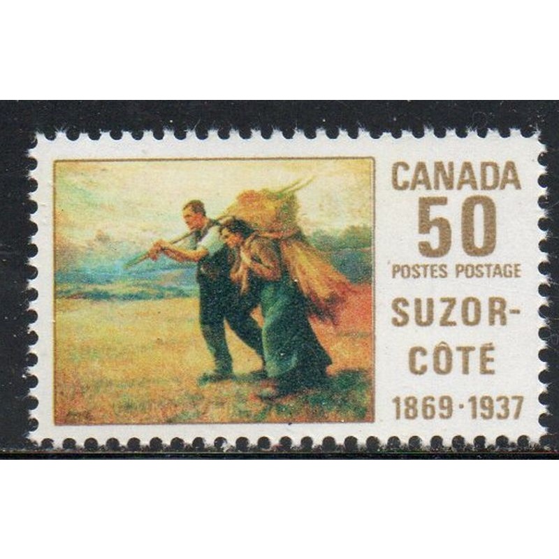 Canada Sc 492 1969 50c Suzor-Cote Painting stamp mint NH