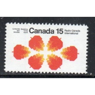 Canada Sc 541 1971 15c Radio Canada International stamp mint NH
