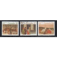 Canada  Sc 1004-1006 1983 Christmas stamp set used