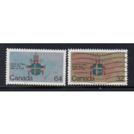 Canada  Sc 1030-1031 1984 Papal Visit stamp set used