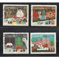 Canada  Sc 1067-1070 1985 Christmas stamp set used