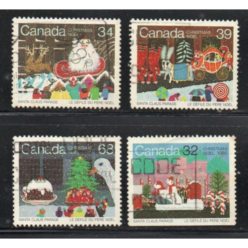 Canada  Sc 1067-1070 1985 Christmas stamp set used