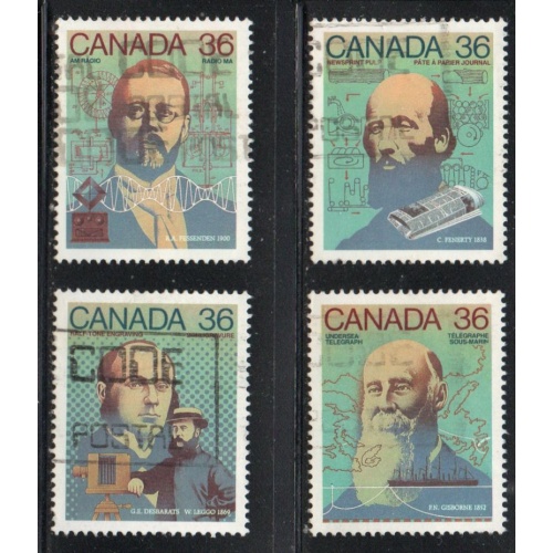 Canada Sc 1135-1138 1987 Science & Technology stamp set used